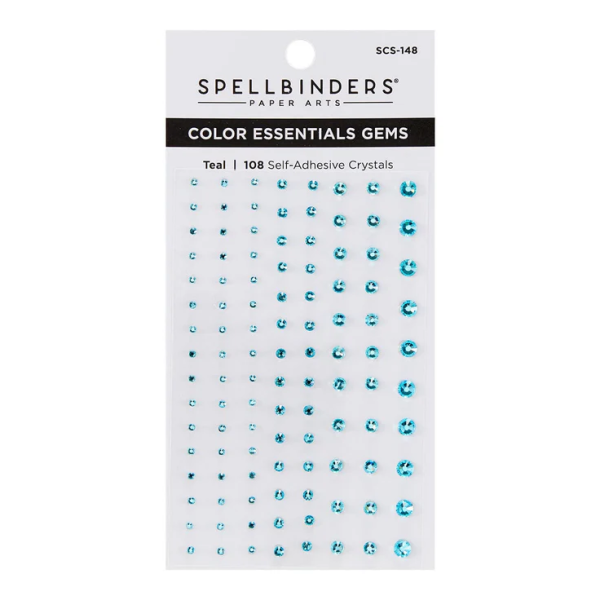 Spellbinders kleebitavad kivikesed, Teal 108 tk