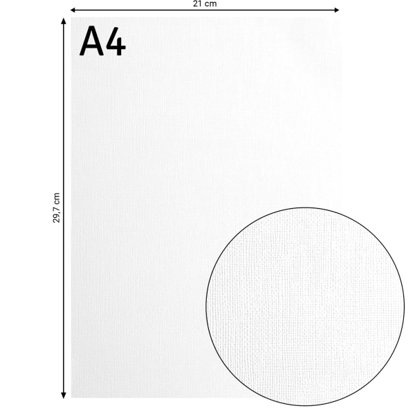 Tekstuurne kartong White, 216 g/m², A4